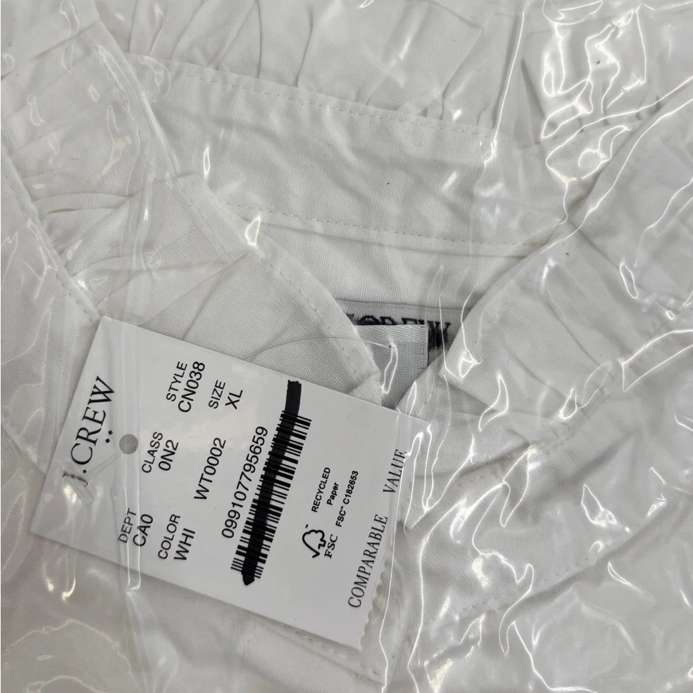 J.Crew Ruffle button-up top - Picture 6 of 8